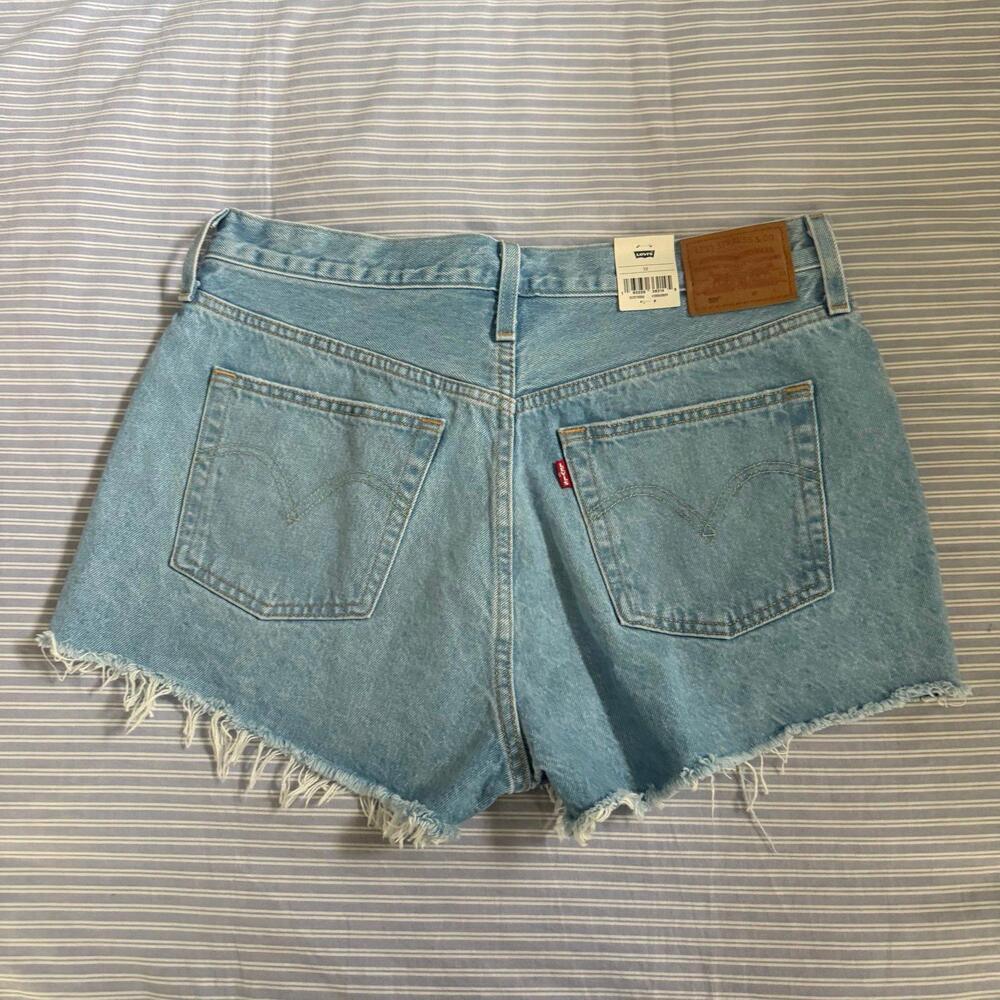 Levis 501 High Rise Denim Shorts - Picture 3 of 3